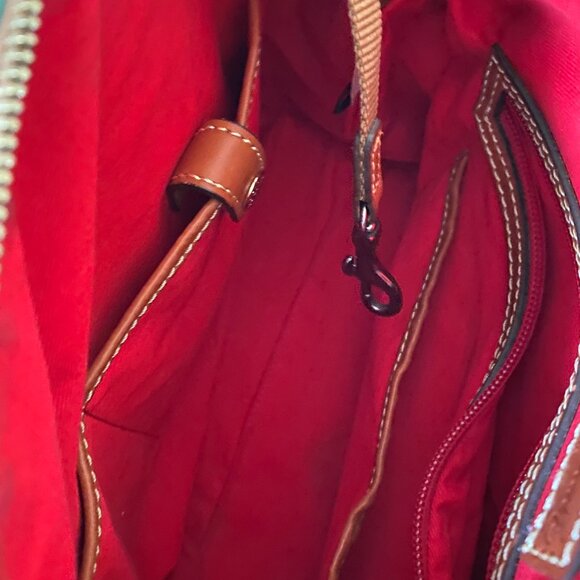 Dooney & Bourke Pebble Grain Satchel – Turquoise / teal with Saddle Trim - Picture 11 of 16